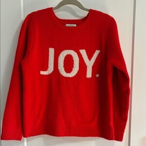 cupcakes & cashmere Red JOY Sweater